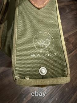 Vintage U. S Army Air Force Canvas Flyers Garment Bag Suitcase Type B-4