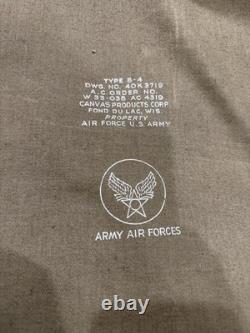 Vintage U. S Army Air Force Canvas Flyers Garment Bag Suitcase Type B-4