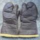Vintage U. S. Army Air Force Leather Gunner Gloves Mitten A-9A Large WWII