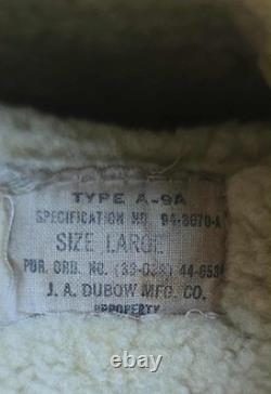 Vintage U. S. Army Air Force Leather Gunner Gloves Mitten A-9A Large WWII