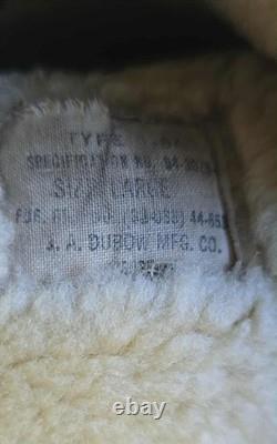 Vintage U. S. Army Air Force Leather Gunner Gloves Mitten A-9A Large WWII