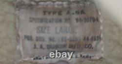 Vintage U. S. Army Air Force Leather Gunner Gloves Mitten A-9A Large WWII