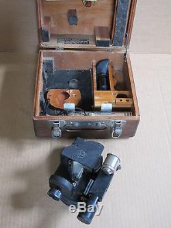Vintage U. S. Army World War II Air Forces SEXTANT A-10A Ansco with Case Military
