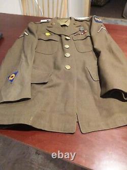 Vintage Us Military Ww2 U. S. Army Air Corps Uniform Coat Size 39r