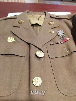 Vintage Us Military Ww2 U. S. Army Air Corps Uniform Coat Size 39r