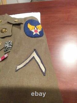 Vintage Us Military Ww2 U. S. Army Air Corps Uniform Coat Size 39r