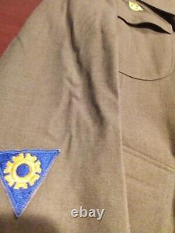 Vintage Us Military Ww2 U. S. Army Air Corps Uniform Coat Size 39r