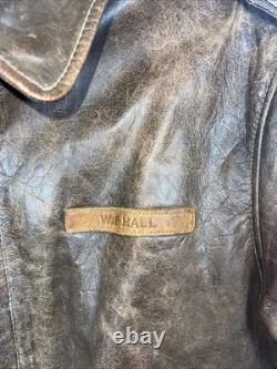 Vintage WW2 1940s Army Air Force A-2 Leather Jacket Bomber Chest Sz 40