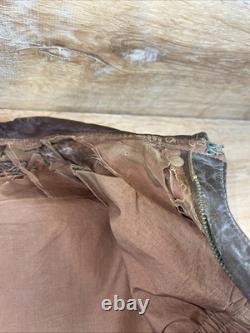 Vintage WW2 1940s Army Air Force A-2 Leather Jacket Bomber Chest Sz 40