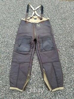 Vintage WW2 1940s US Army Air Forces B1 Shearling Flight Pants Trousers Mens L