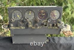 Vintage WW2 1945 US Military Naval Army Air Corp Bomber Instrument Panel Cluster