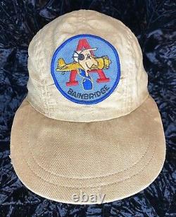 Vintage WW2 Korea US Army Air Corp Airplane Mechanic Workwear Cap Bainbridge GA