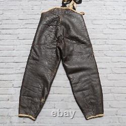 Vintage WW2 USAAF Army Air Forces Type B-1 Trousers Leather Shearling Sheepskin