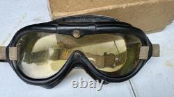 Vintage WW2 US Army/Air Force POLAROID type B-8 Flying Goggles withbox & lenses