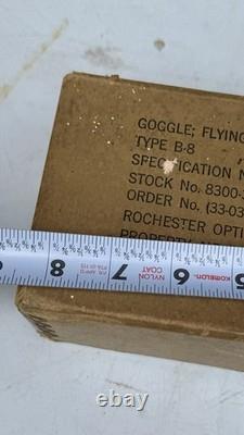 Vintage WW2 US Army/Air Force POLAROID type B-8 Flying Goggles withbox & lenses