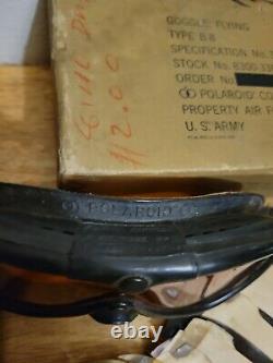 Vintage WW2 US Army Military Air Force B-8 Flying Goggles
