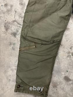 Vintage WW2 WWII A-8 USAF Eddie Bauer Army Air Force Goose Down Flight Pant 36