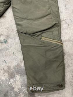 Vintage WW2 WWII A-8 USAF Eddie Bauer Army Air Force Goose Down Flight Pant 36