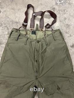Vintage WW2 WWII A-8 USAF Eddie Bauer Army Air Force Goose Down Flight Pant 36