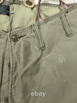 Vintage WW2 WWII A-8 USAF Eddie Bauer Army Air Force Goose Down Flight Pant 36