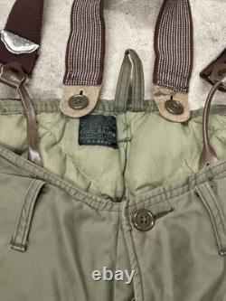Vintage WW2 WWII A-8 USAF Eddie Bauer Army Air Force Goose Down Flight Pant 36