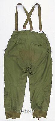 Vintage WWII 1940's U. S. Army Air Force Type A-11 Fur Lined Flying Pants 34