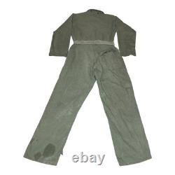 Vintage WWII 1940s Flight Suit Belted Gabardine Army Air Force Pilot Size 38L