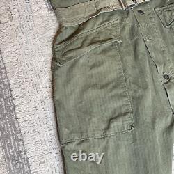 Vintage WWII 1940s Flight Suit Belted Gabardine Army Air Force Pilot Size 38L