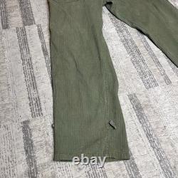 Vintage WWII 1940s Flight Suit Belted Gabardine Army Air Force Pilot Size 38L