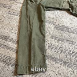 Vintage WWII 1940s Flight Suit Belted Gabardine Army Air Force Pilot Size 38L