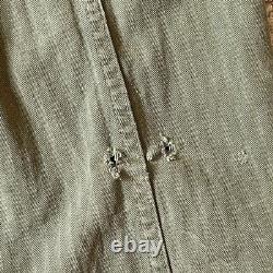 Vintage WWII 1940s Flight Suit Belted Gabardine Army Air Force Pilot Size 38L