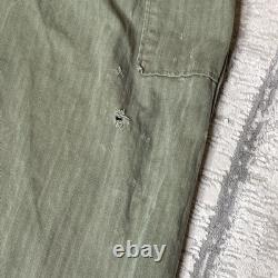 Vintage WWII 1940s Flight Suit Belted Gabardine Army Air Force Pilot Size 38L