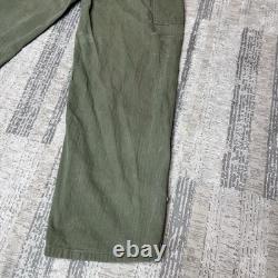 Vintage WWII 1940s Flight Suit Belted Gabardine Army Air Force Pilot Size 38L