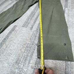 Vintage WWII 1940s Flight Suit Belted Gabardine Army Air Force Pilot Size 38L