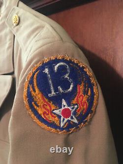 Vintage WWII ARMY AIR FORCE Officers Uniform 13th Air Force
