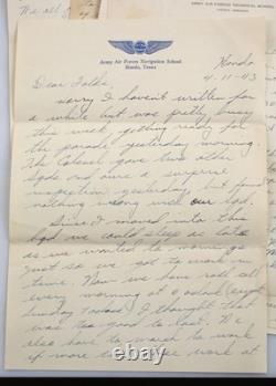 Vintage WWII Army Air Force Soldier's Letters 1942-43 Spud To Farm Family Home