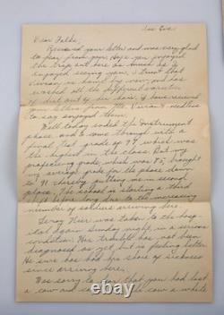 Vintage WWII Army Air Force Soldier's Letters 1942-43 Spud To Farm Family Home