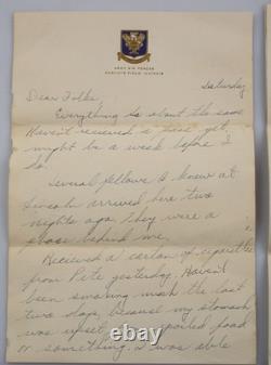 Vintage WWII Army Air Force Soldier's Letters 1942-43 Spud To Farm Family Home