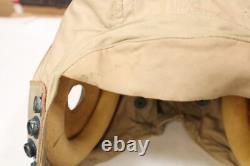 Vintage WWII Army Air Force Summer Pilot Helmet/Cap Spec. AN-H-15 Zip-a-bag Corp