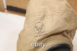 Vintage WWII Army Air Force Summer Pilot Helmet/Cap Spec. AN-H-15 Zip-a-bag Corp