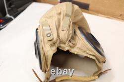 Vintage WWII Army Air Force Summer Pilot Helmet/Cap Spec. AN-H-15 Zip-a-bag Corp