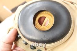 Vintage WWII Army Air Force Summer Pilot Helmet/Cap Spec. AN-H-15 Zip-a-bag Corp