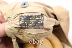 Vintage WWII Army Air Force Summer Pilot Helmet/Cap Spec. AN-H-15 Zip-a-bag Corp