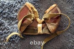 Vintage WWII Army Air Forces Leather Flight Helmet + Sunglasses TYPE A-11 Large