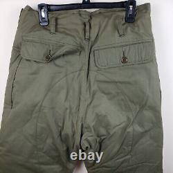 Vintage WWII Eddie Bauer Army Air Force Goose Down Flight Pants A-8 SIZE 32X28