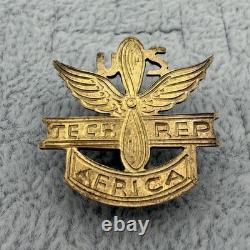 Vintage WWII Era Army Air Force Technical Representative Africa Badge Pin #65630