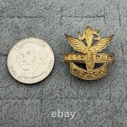Vintage WWII Era Army Air Force Technical Representative Africa Badge Pin #65630