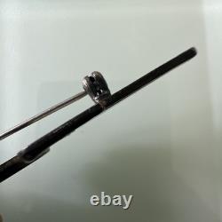 Vintage WWII Era United States Army Air Force 3 1/8 STERLING Observer Wings Pin