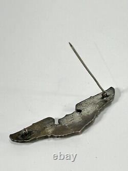 Vintage WWII Military Army Air Corps Sterling Silver Pilot Aviator Wings Pin