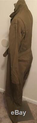 Vintage WWII Type A-4 Air Force US Army Long Sleeve Pilot Flight Suit 42